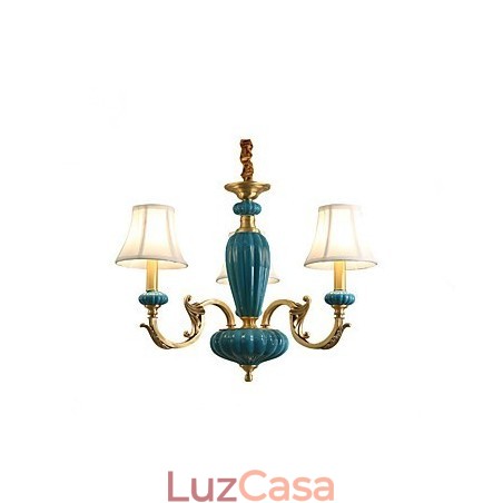 Lustre todo em cobre Lustre decorativo jade OP