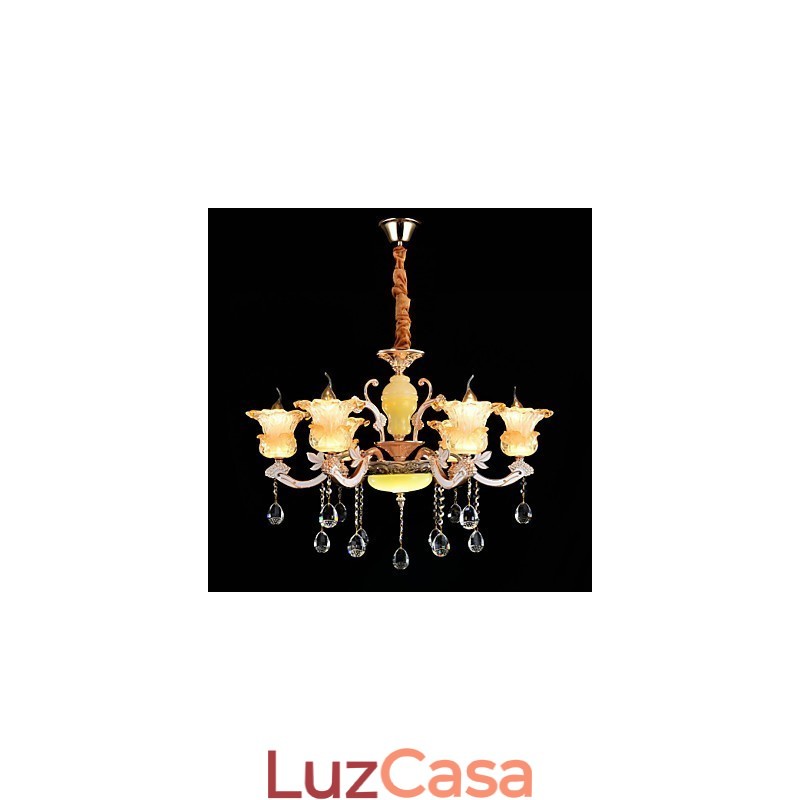 Moderno Contemporâneo Tradicional Clássico Liga de Zinco Recurso para Cristal Mini Estilo Metal Pendente Luz