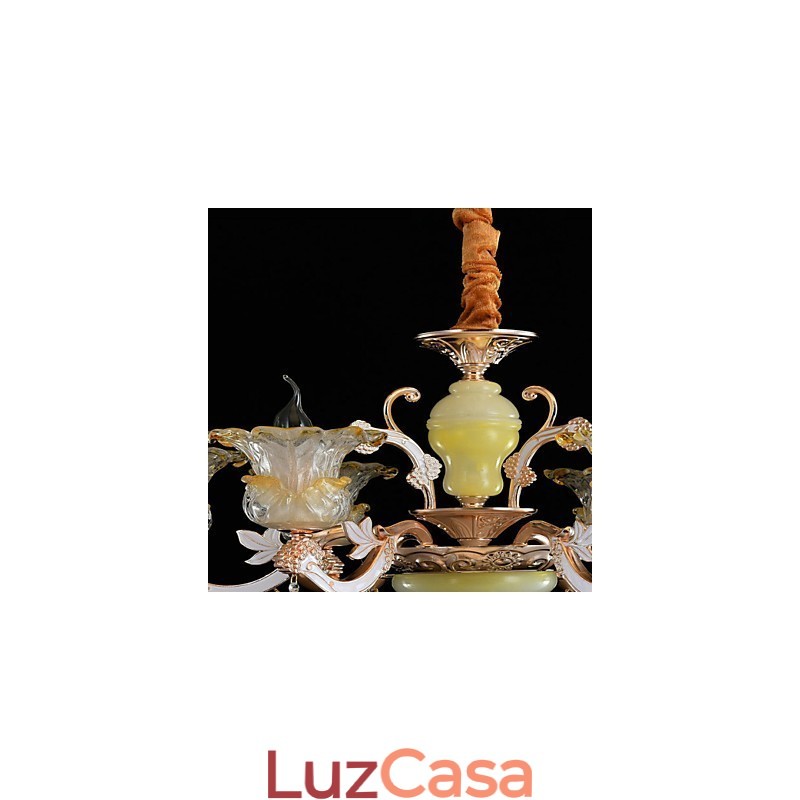 Moderno Contemporâneo Tradicional Clássico Liga de Zinco Recurso para Cristal Mini Estilo Metal Pendente Luz