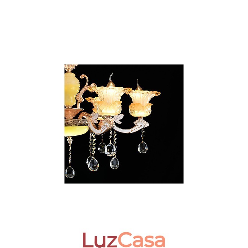 Moderno Contemporâneo Tradicional Clássico Liga de Zinco Recurso para Cristal Mini Estilo Metal Pendente Luz