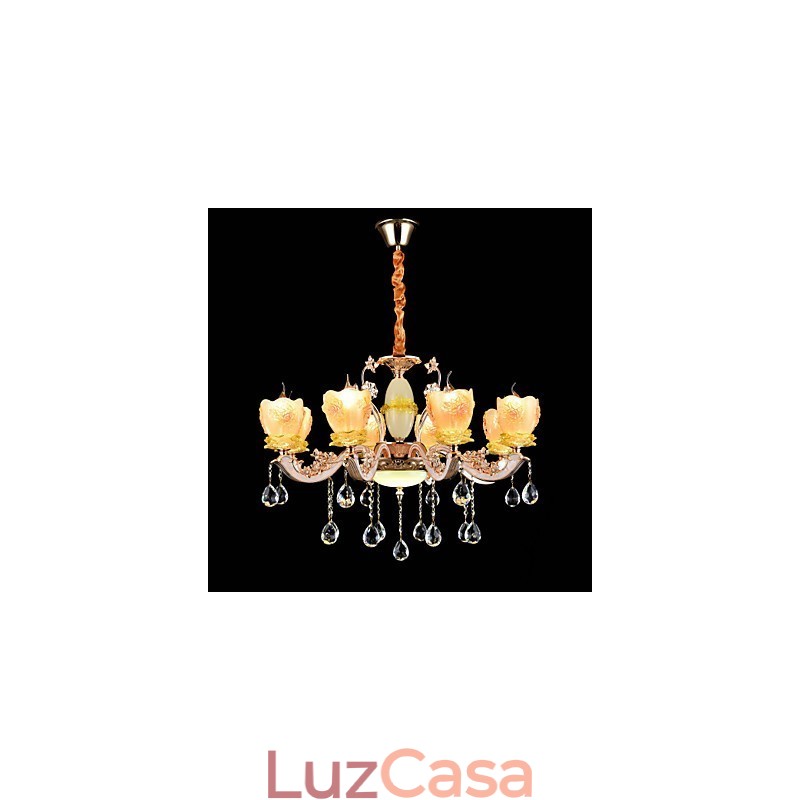 Moderno Contemporâneo Tradicional Clássico Liga de Zinco Recurso para Cristal Mini Estilo Metal Pendente Luz