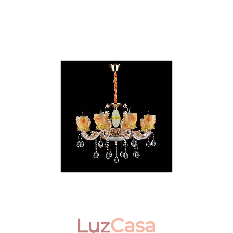 Moderno Contemporâneo Tradicional Clássico Liga de Zinco Recurso para Cristal Mini Estilo Metal Pendente Luz