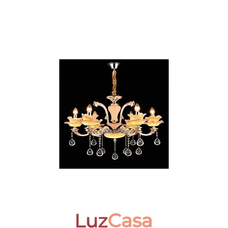 Moderno Contemporâneo Tradicional Clássico Liga de Zinco Recurso para Cristal Mini Estilo Metal Pendente Luz