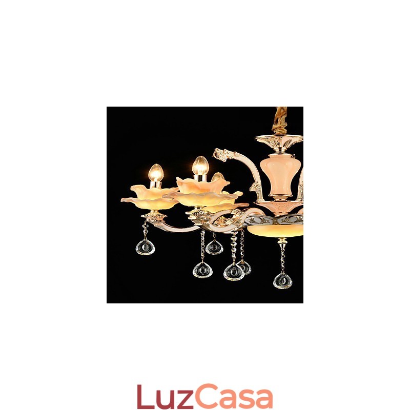Moderno Contemporâneo Tradicional Clássico Liga de Zinco Recurso para Cristal Mini Estilo Metal Pendente Luz