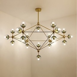 Twenty_one Light Post Moderno Estilo Europeu Modo Metal Vidro Luminária Pendente Foyer Decore Lustre Industrial Lâmpada