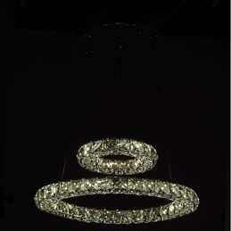 Lustre de cristal Luzes Pingente de Interior Luminária de Teto Luminárias Reguláveis com Controle Remoto