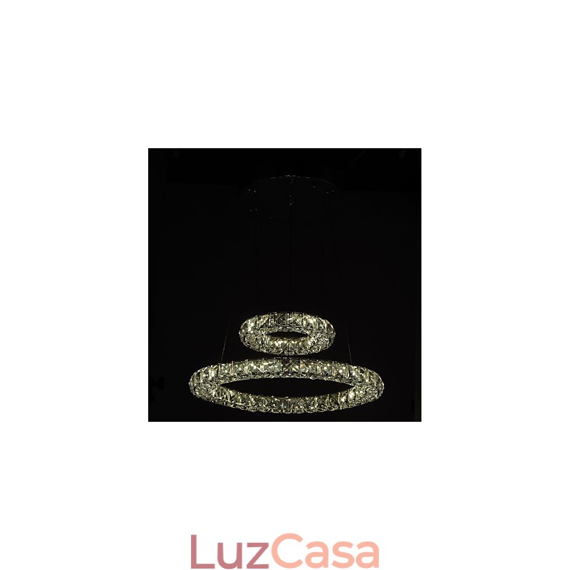 Lustre de cristal Luzes Pingente de Interior Luminária de Teto Luminárias Reguláveis com Controle Remoto