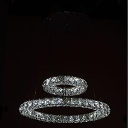 Lustre de cristal Luzes Pingente de Interior Luminária de Teto Luminárias Reguláveis com Controle Remoto