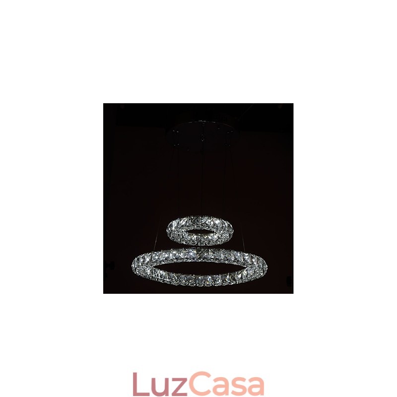 Lustre de cristal Luzes Pingente de Interior Luminária de Teto Luminárias Reguláveis com Controle Remoto