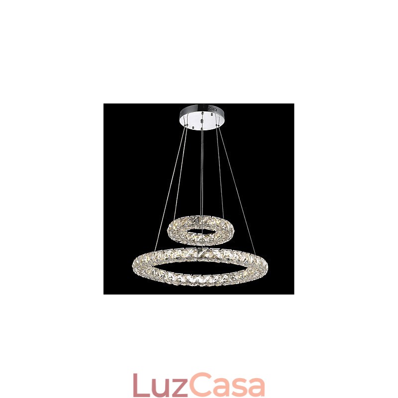 Lustre de cristal Luzes Pingente de Interior Luminária de Teto Luminárias Reguláveis com Controle Remoto
