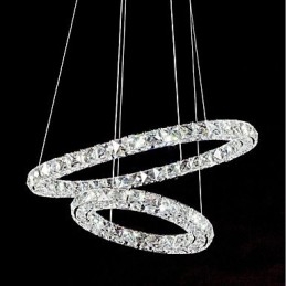Lustre de cristal Luzes Pingente de Interior Luminária de Teto Luminárias Reguláveis com Controle Remoto