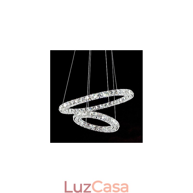 Lustre de cristal Luzes Pingente de Interior Luminária de Teto Luminárias Reguláveis com Controle Remoto
