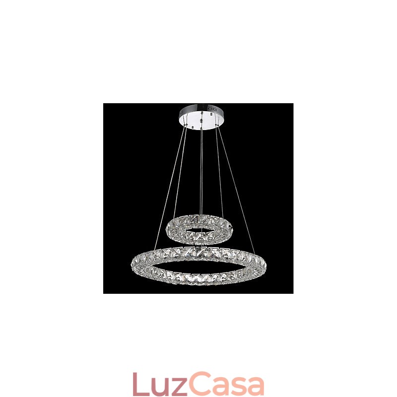Lustre de cristal Luzes Pingente de Interior Luminária de Teto Luminárias Reguláveis com Controle Remoto