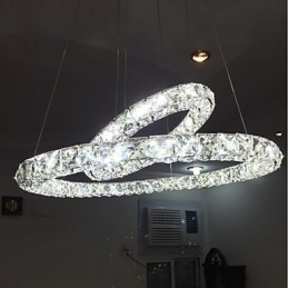 Lustre de cristal Luzes Pingente de Interior Luminária de Teto Luminárias Reguláveis com Controle Remoto