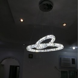 Lustre de cristal Luzes Pingente de Interior Luminária de Teto Luminárias Reguláveis com Controle Remoto