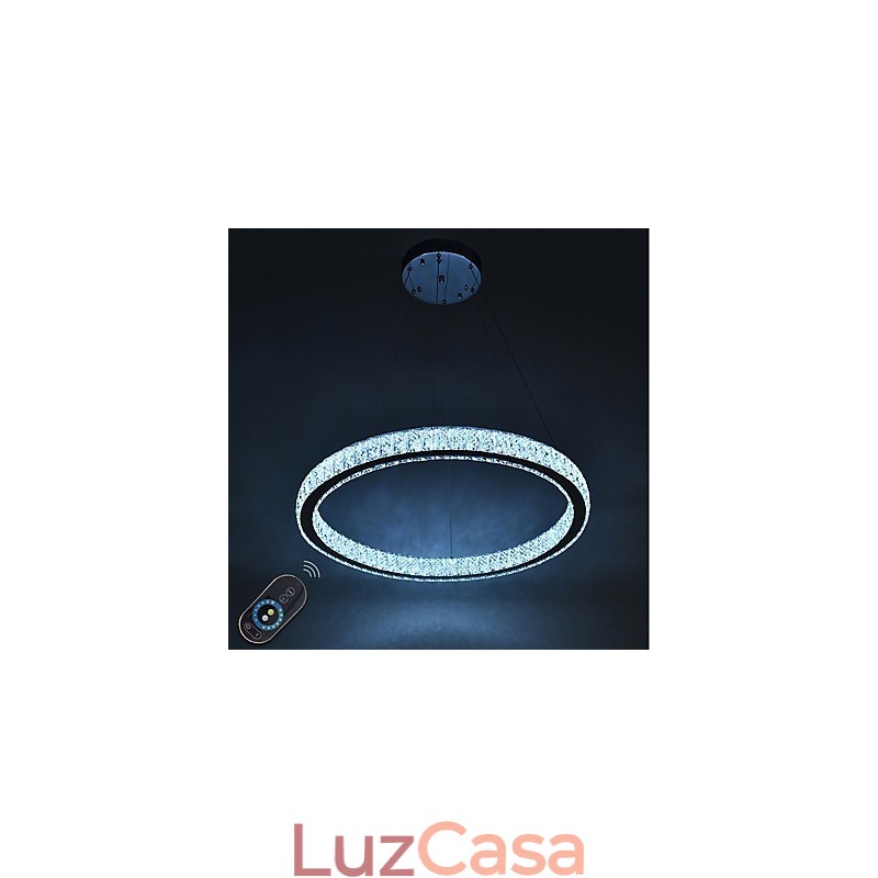 Anel regulável Indoo Luz de teto Pendente Luz moderna Lustre Iluminação Lustre Lâmpada com controle remoto