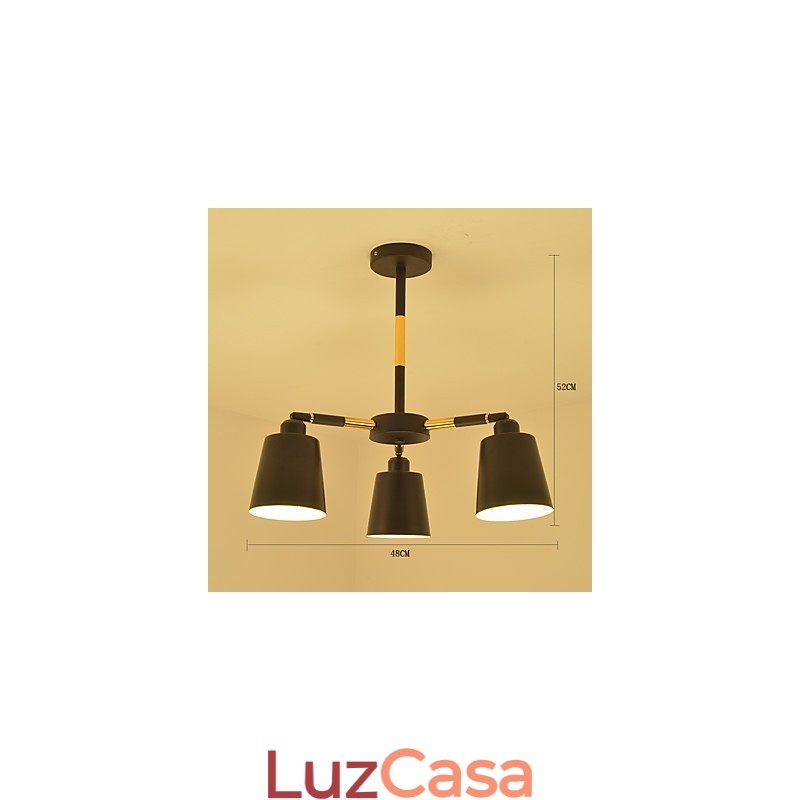 Luminária pendente tradicional clássica com pintura para estilo mini madeira bambu