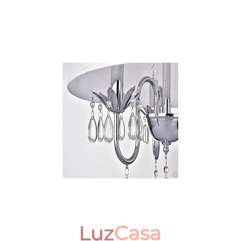 Pintura rústica de chalé para designers, lustre de 2 lâmpadas em metal para lojas internas