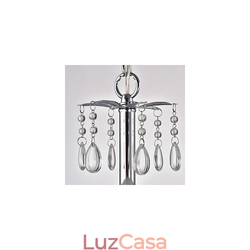 Pintura rústica de chalé para designers, lustre de 2 lâmpadas em metal para lojas internas