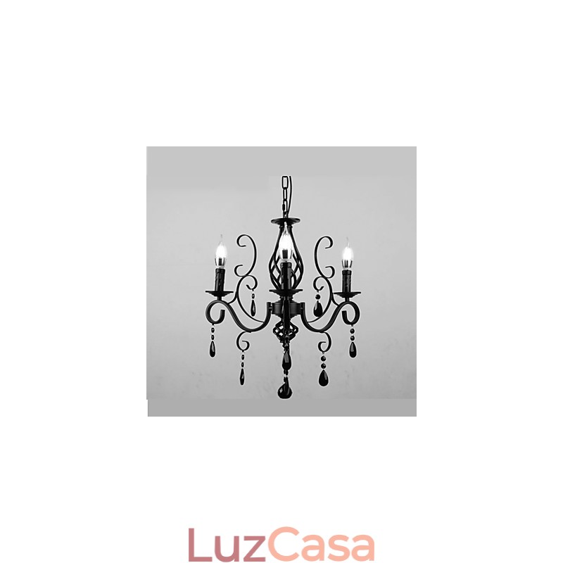 Lâmpada de cristal 3 luzes modernas e simples, iluminação inovadora