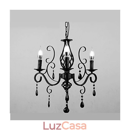 Lâmpada de cristal 3 luzes modernas e simples, iluminação inovadora Lâmpada de cristal 3 luzes modernas e simples, iluminação inovadora