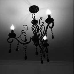 Lâmpada de cristal 3 luzes modernas e simples, iluminação inovadora