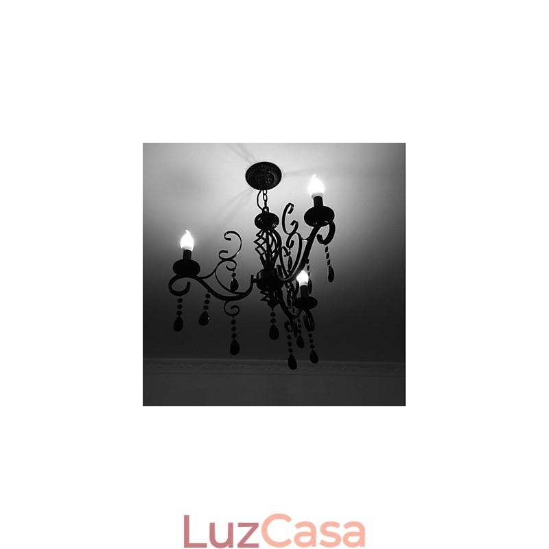 Lâmpada de cristal 3 luzes modernas e simples, iluminação inovadora