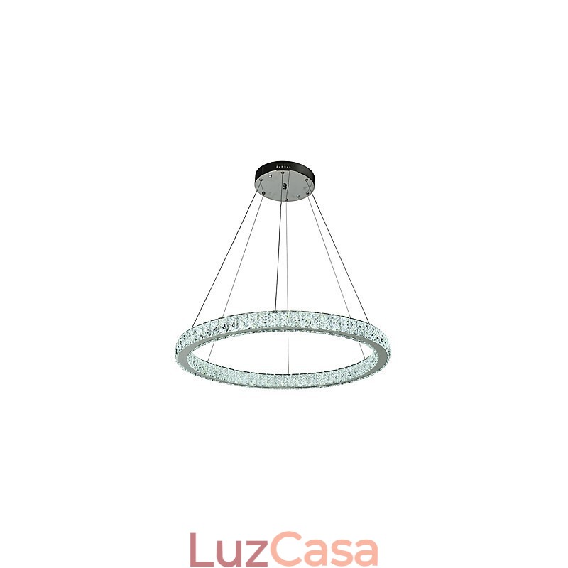 Luminária pendente de teto com anel regulável, lustre moderno, iluminação interna, lâmpada com controle remoto