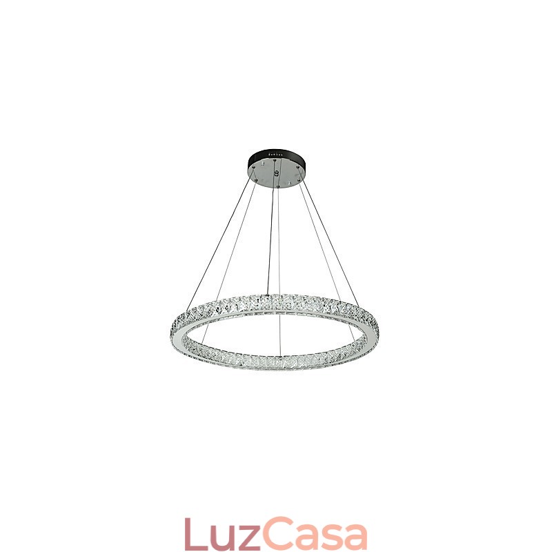 Luminária pendente de teto com anel regulável, lustre moderno, iluminação interna, lâmpada com controle remoto