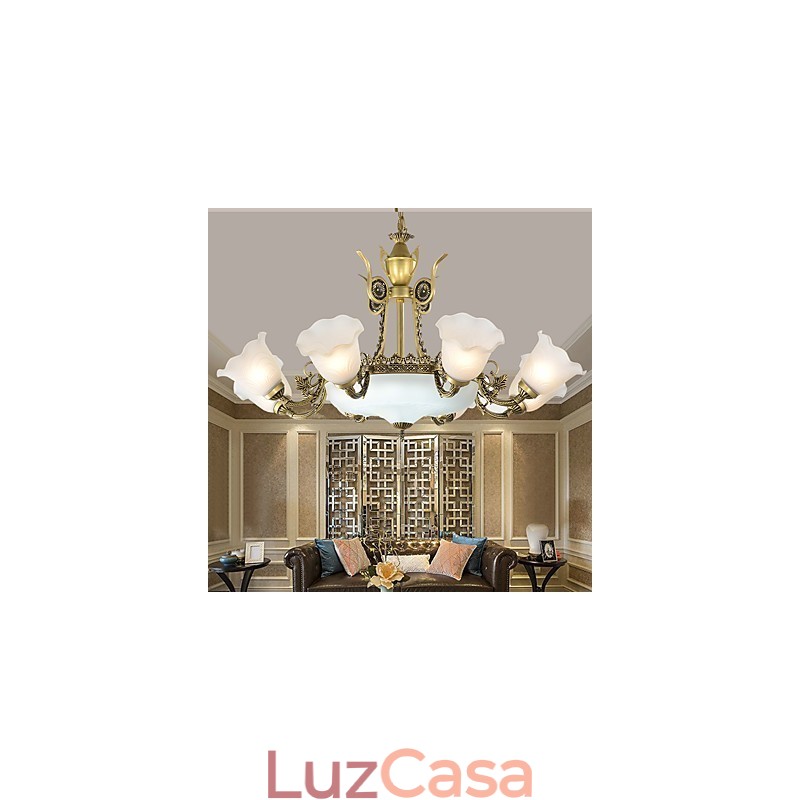 Pintura Clássica Tradicional Recurso para Mini Lustre de Metal Estilo