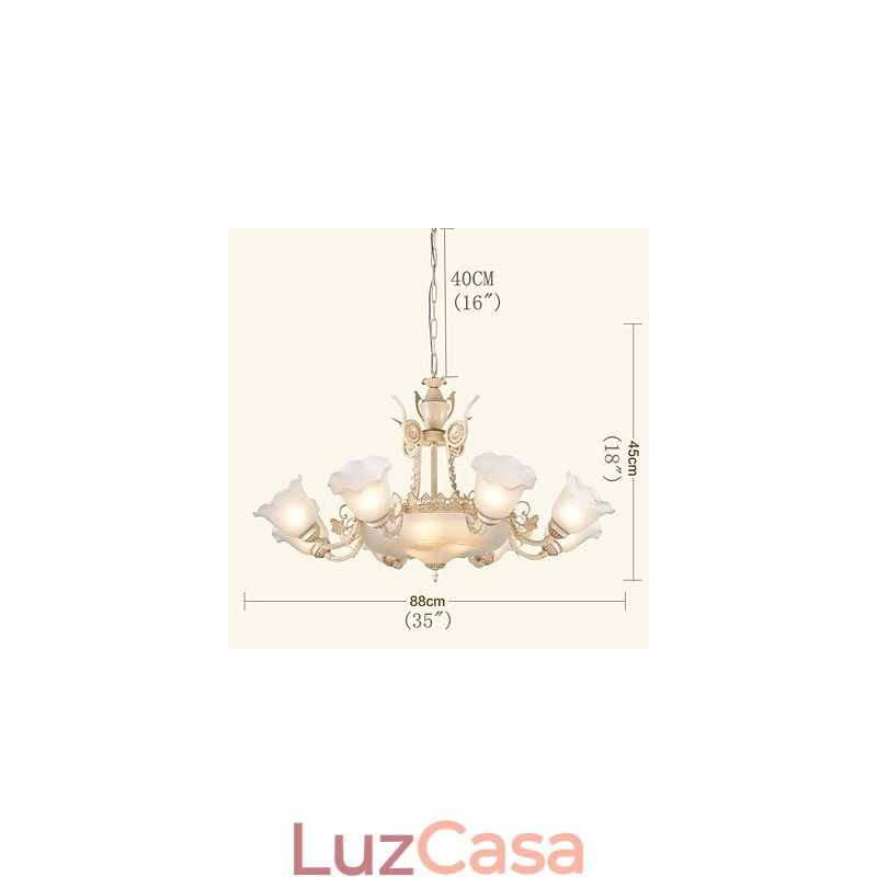 Pintura Clássica Tradicional Recurso para Mini Lustre de Metal Estilo