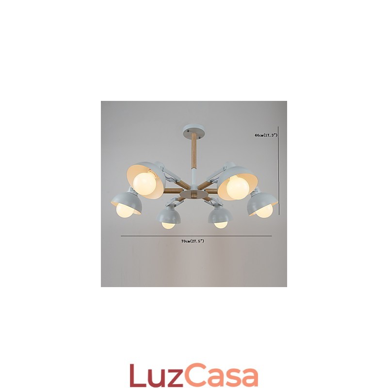 Pintura retrô vintage de chalé rústico clássico tradicional para lustre de metal estilo mini