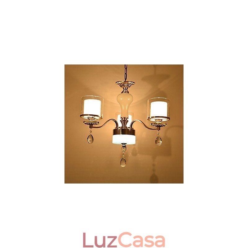 Característica eletrogalvanizada contemporânea moderna para lustre de metal cristal