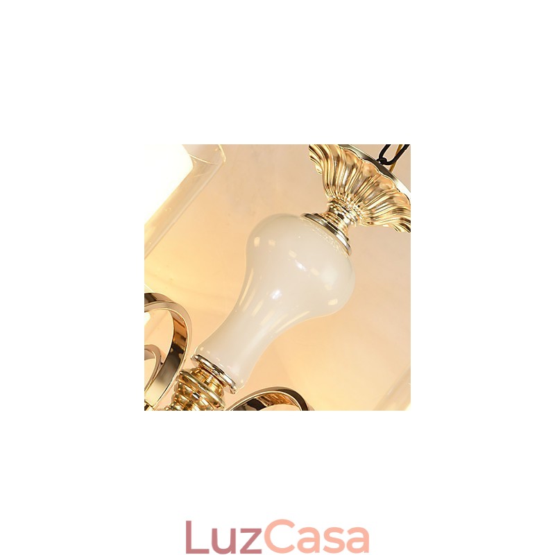 Característica eletrogalvanizada contemporânea moderna para lustre de metal cristal