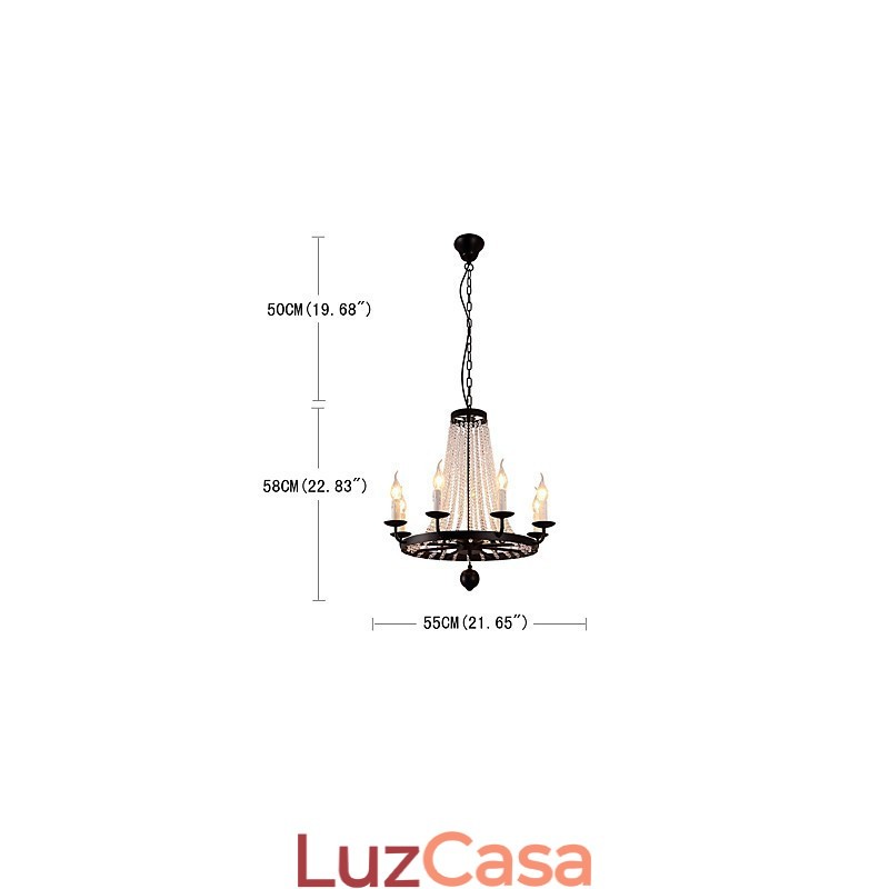 8 Luzes Lustre Moderno Contemporâneo Tradicional Clássico Rústico Lodge Vintage Retro Lanterna Tambor Country Island Globo Tigela