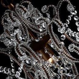 Lustre moderno design vintage lustre loft luminária de cristal lustre luminária suspensa