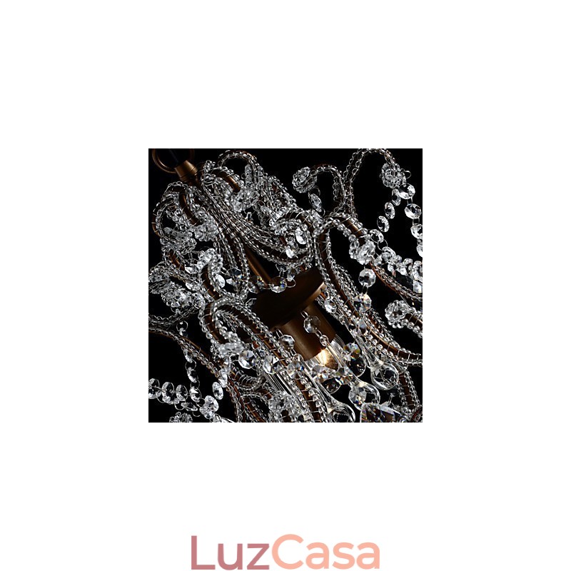 Lustre moderno design vintage lustre loft luminária de cristal lustre luminária suspensa