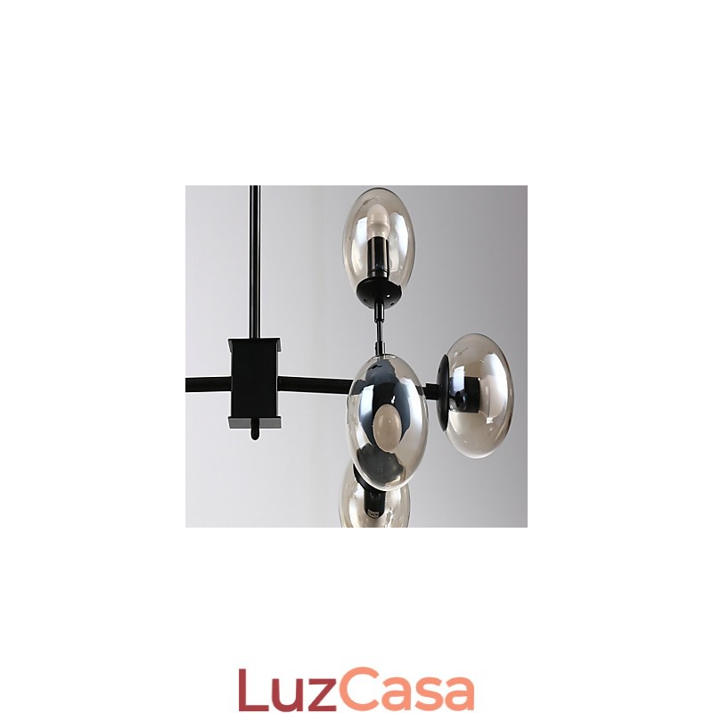 Pintura clássica tradicional retrô para lustre de metal estilo mini