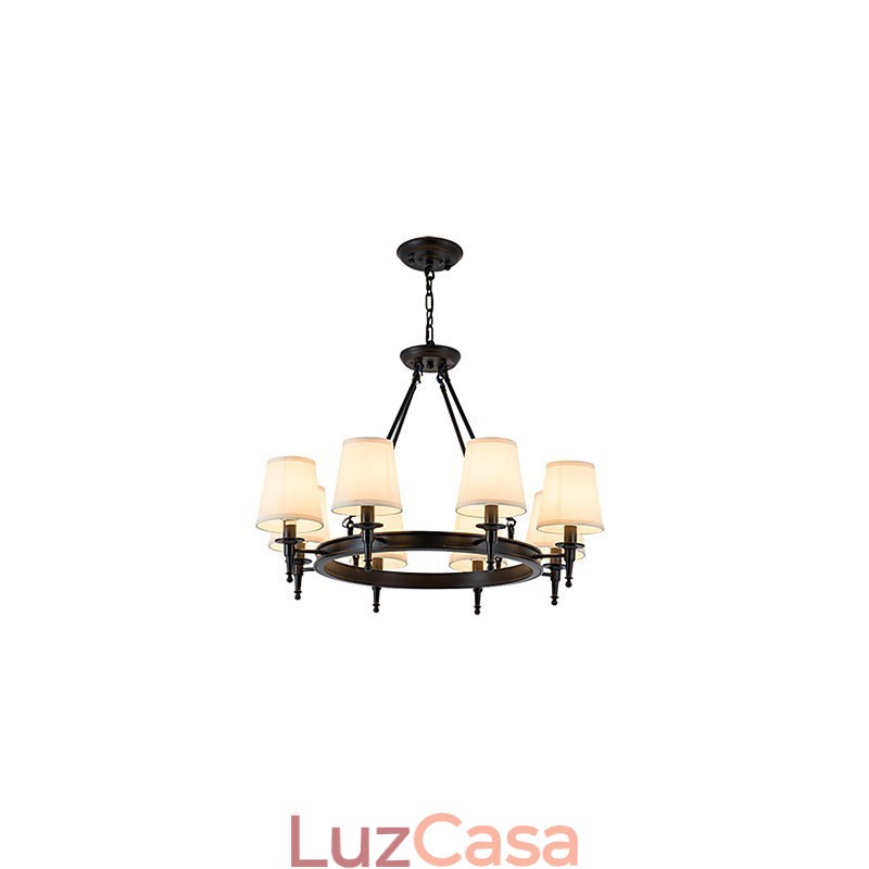 Lustre de 8 luzes embutido, uma luz, dois estilos, moderno, contemporâneo, tradicional, clássico, rústico, pintura