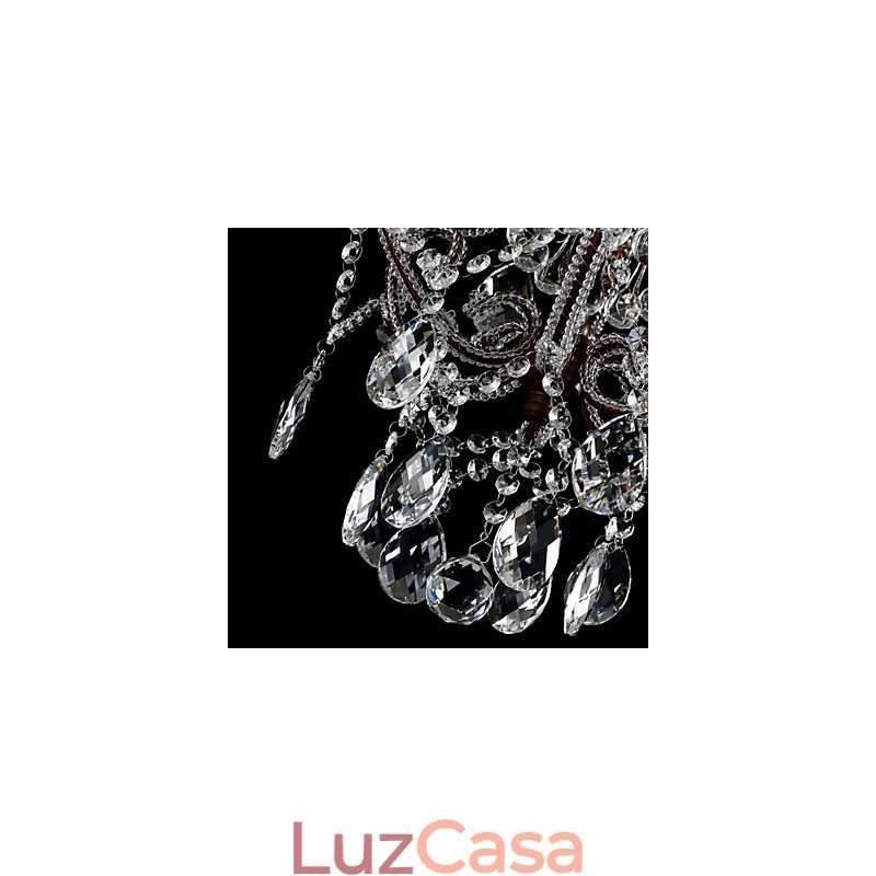 Lustre moderno design vintage lustre loft luminária de cristal lustre luminária suspensa