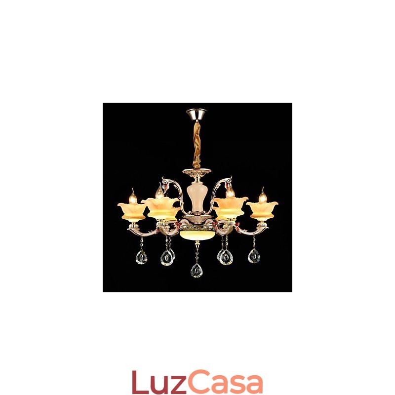 Moderno Contemporâneo Tradicional Clássico Liga de Zinco Recurso para Cristal Mini Estilo Metal Pendente Luz
