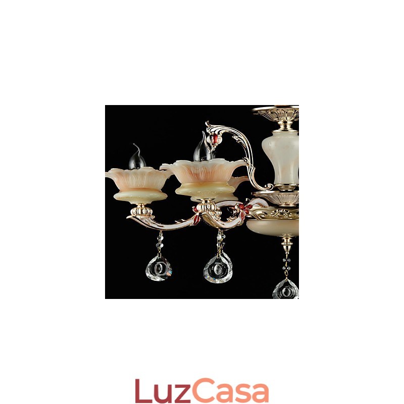 Moderno Contemporâneo Tradicional Clássico Liga de Zinco Recurso para Cristal Mini Estilo Metal Pendente Luz