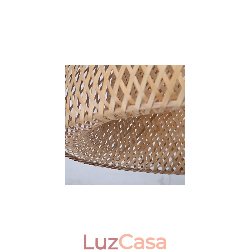 Lustre de bambu vintage criativo para casa
