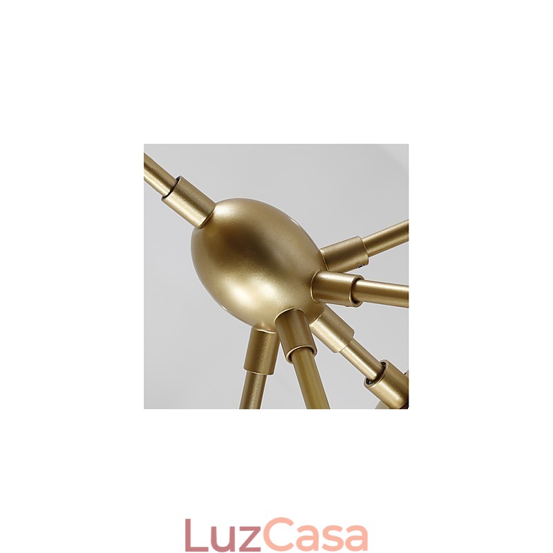 Ten Light Post Moderno Estilo Europeu Modo Metal Vidro Luminária Pendente Foyer Decore Lustre Industrial Lâmpada