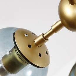 Ten Light Post Moderno Estilo Europeu Modo Metal Vidro Luminária Pendente Foyer Decore Lustre Industrial Lâmpada