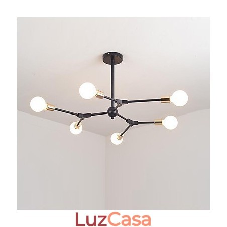 Luminária pendente tradicional clássica com pintura para estilo mini madeira bambu