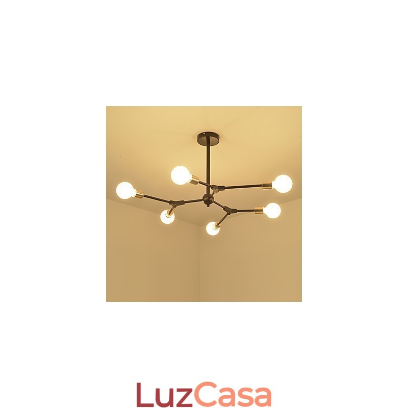 Luminária pendente tradicional clássica com pintura para estilo mini madeira bambu