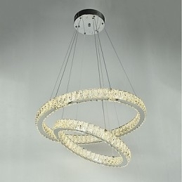Lustre de cristal interno moderno, luminária pendente, luz de teto, lâmpada de iluminação regulável com controle remoto