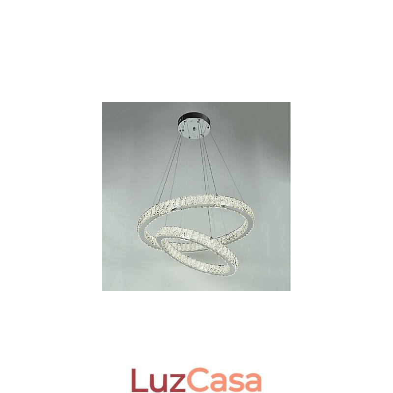 Lustre de cristal interno moderno, luminária pendente, luz de teto, lâmpada de iluminação regulável com controle remoto