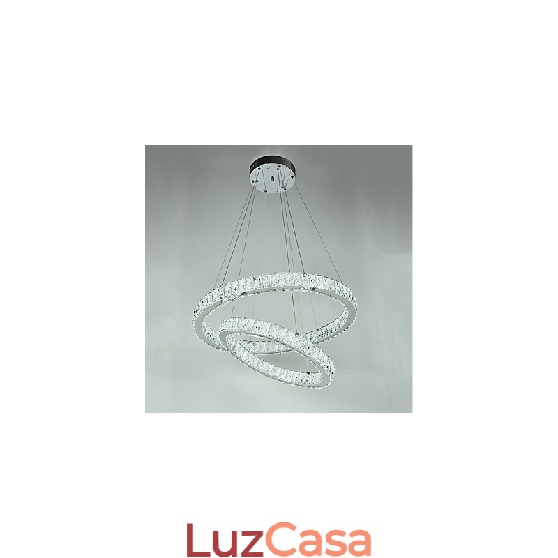 Lustre de cristal interno moderno, luminária pendente, luz de teto, lâmpada de iluminação regulável com controle remoto